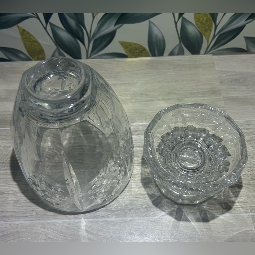 St. George Crystal “Holiday Elegance” Mini Hurricane Candle Holder - Picture 5 of 7